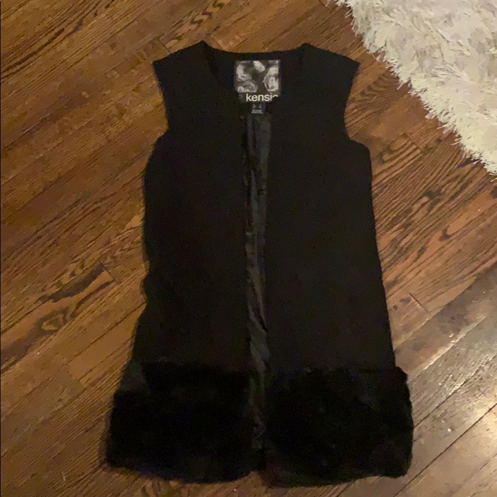 Long, black Kensie Vest